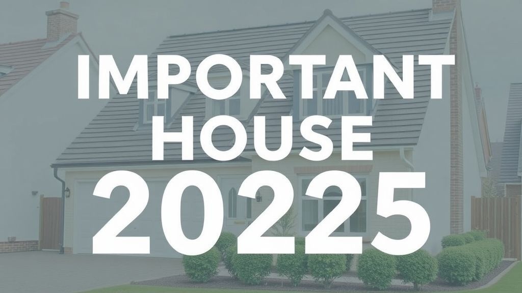 Top Guide: Important House Prices 2025